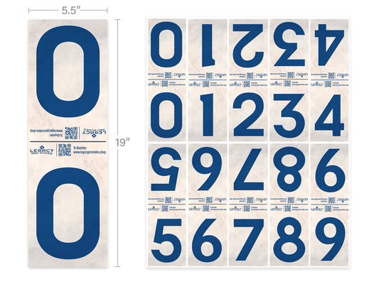 Team Penning & Ranch Sorting Cattle Tags - 5.5" x 19" (0-9)